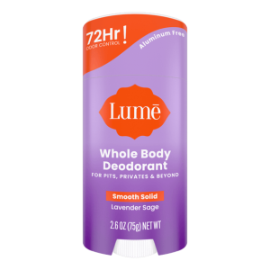 Lume Whole Body Deodorant - Lavender Sage, 2.6 oz, Aluminum-Free, Hypoallergenic for Sensitive Skin